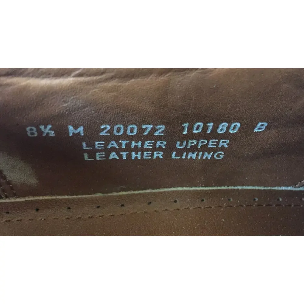 Bostonian Classics Brown Leather Sole Mens Oxford Lace Up Dress Shoes 8.5M 42